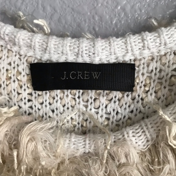 J Crew Sleeveless Striped Shag Fuzzy Sweater - Picture 2 of 5